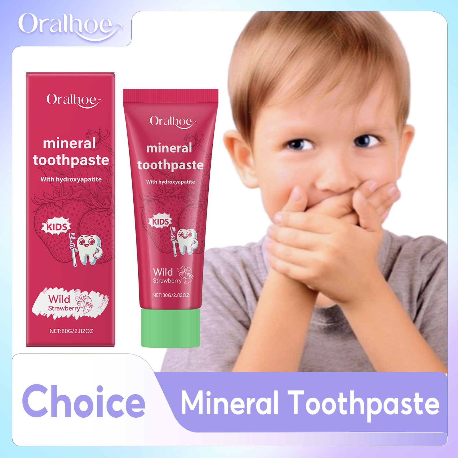 Hydroxyapatite Toothpaste - Oralhoe Kids Toothpaste Clean Teeth Whitening