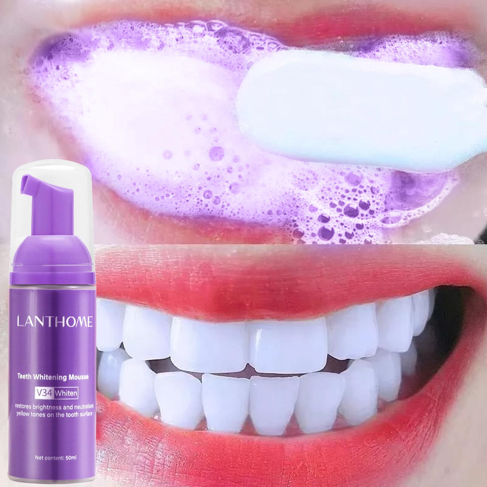 Teeth Whitening Effective - V34 Mousse Teeth Cleaning Toothpaste Effective