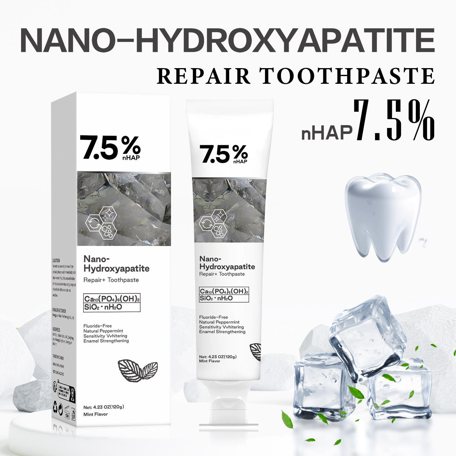 Hydroxyapatite Toothpaste - Nano Hydroxyapatite Toothpaste Remover Coffee Tea