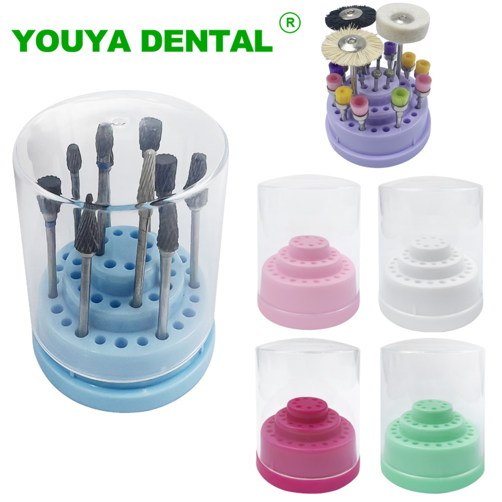 Teeth Whitening Gel For Trays - Dental Bur Box 48 Holes Disinfection
