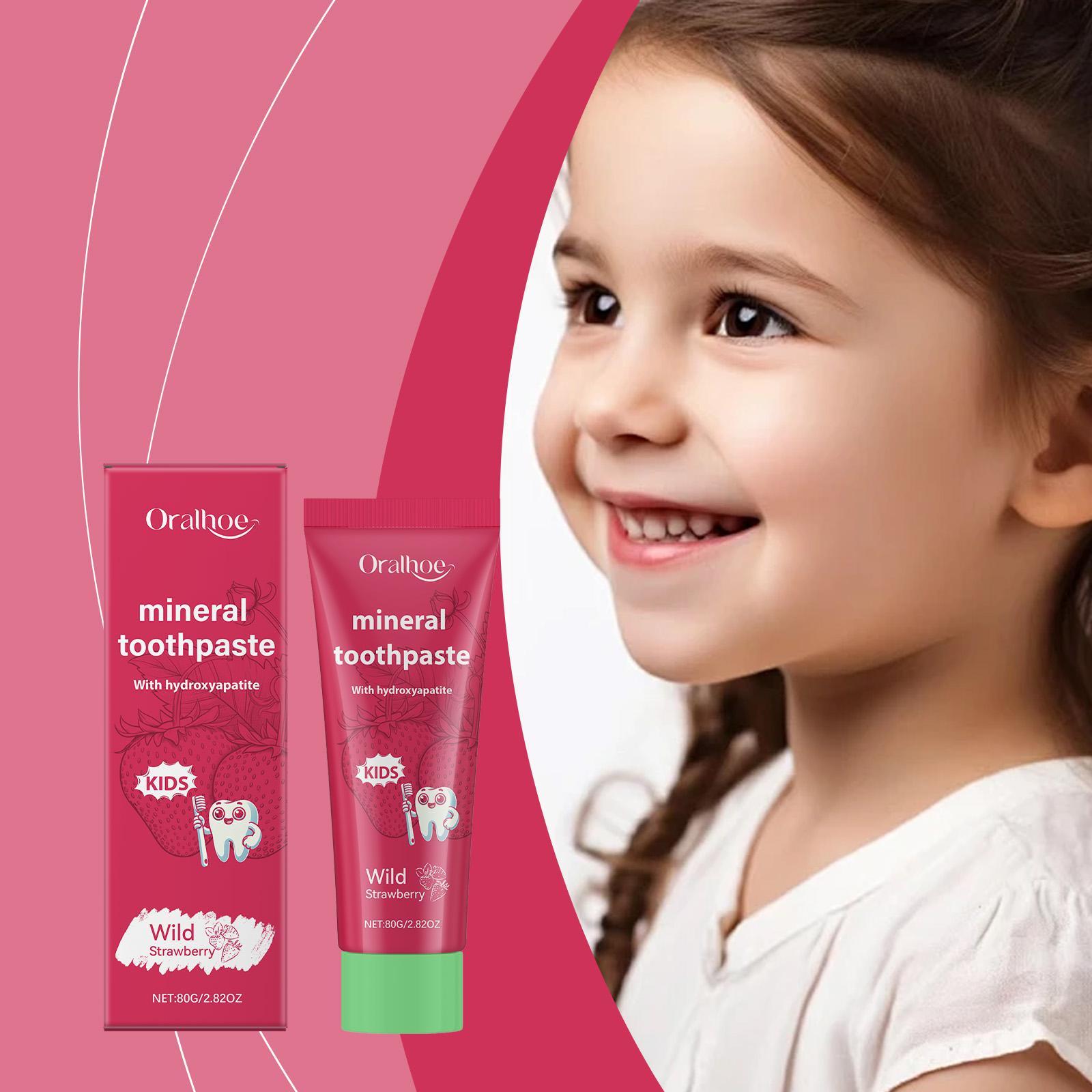 Oralhoe Kids Toothpaste Clean  - огляд і ціна Hydroxyapatite Toothpaste