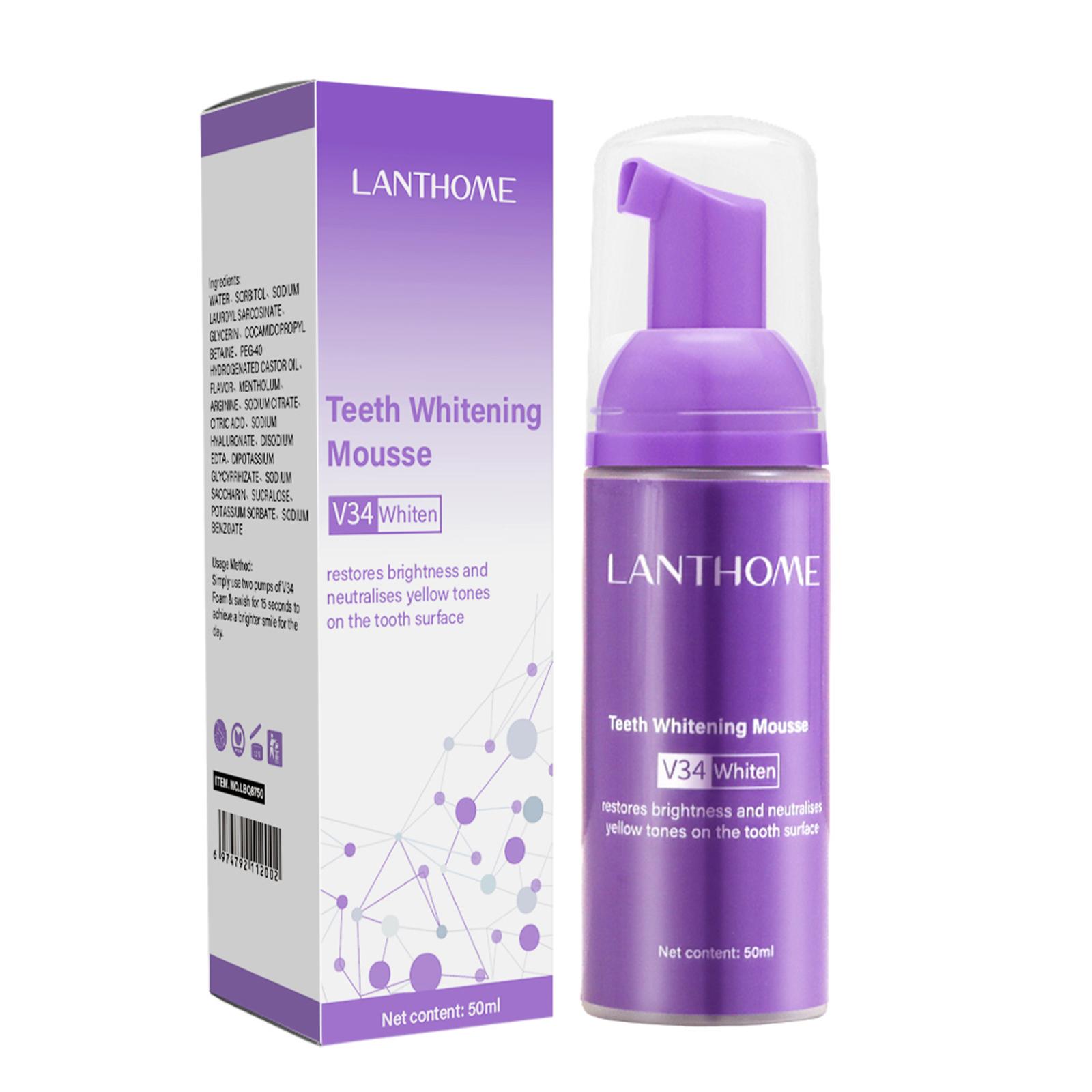 V34 Mousse Teeth Cleaning Toot - огляд і ціна Teeth Whitening Effective