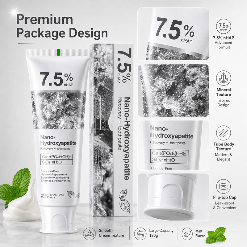 5/6Pcs 7.5% nHAP Nano Hydroxya - огляд і ціна Hydroxyapatite Toothpaste