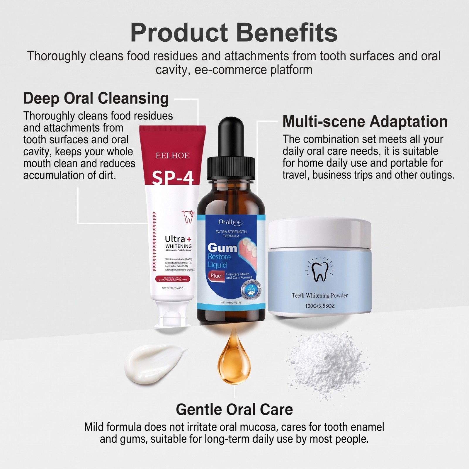 Oral Care Combo Set Whitening  - огляд і ціна Teeth Whitening Ingredients