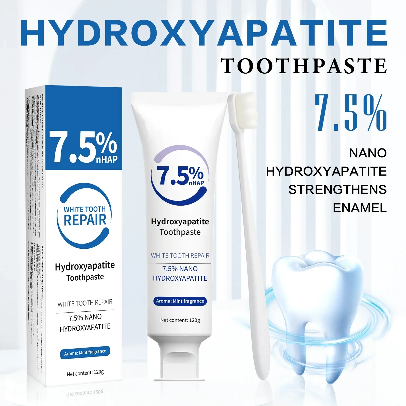 Toothpaste & Whitening Pen Kit - огляд і ціна Hydroxyapatite Toothpaste