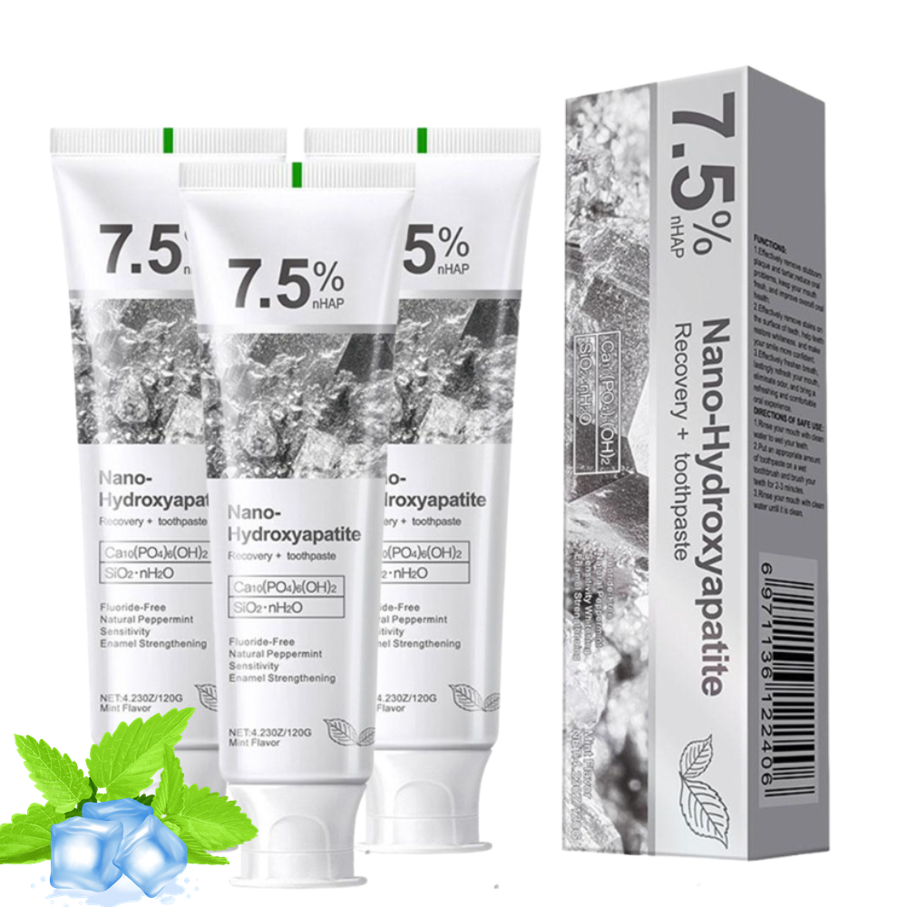7.5% Nano Hydroxyapatite Tooth - огляд і ціна Hydroxyapatite Toothpaste
