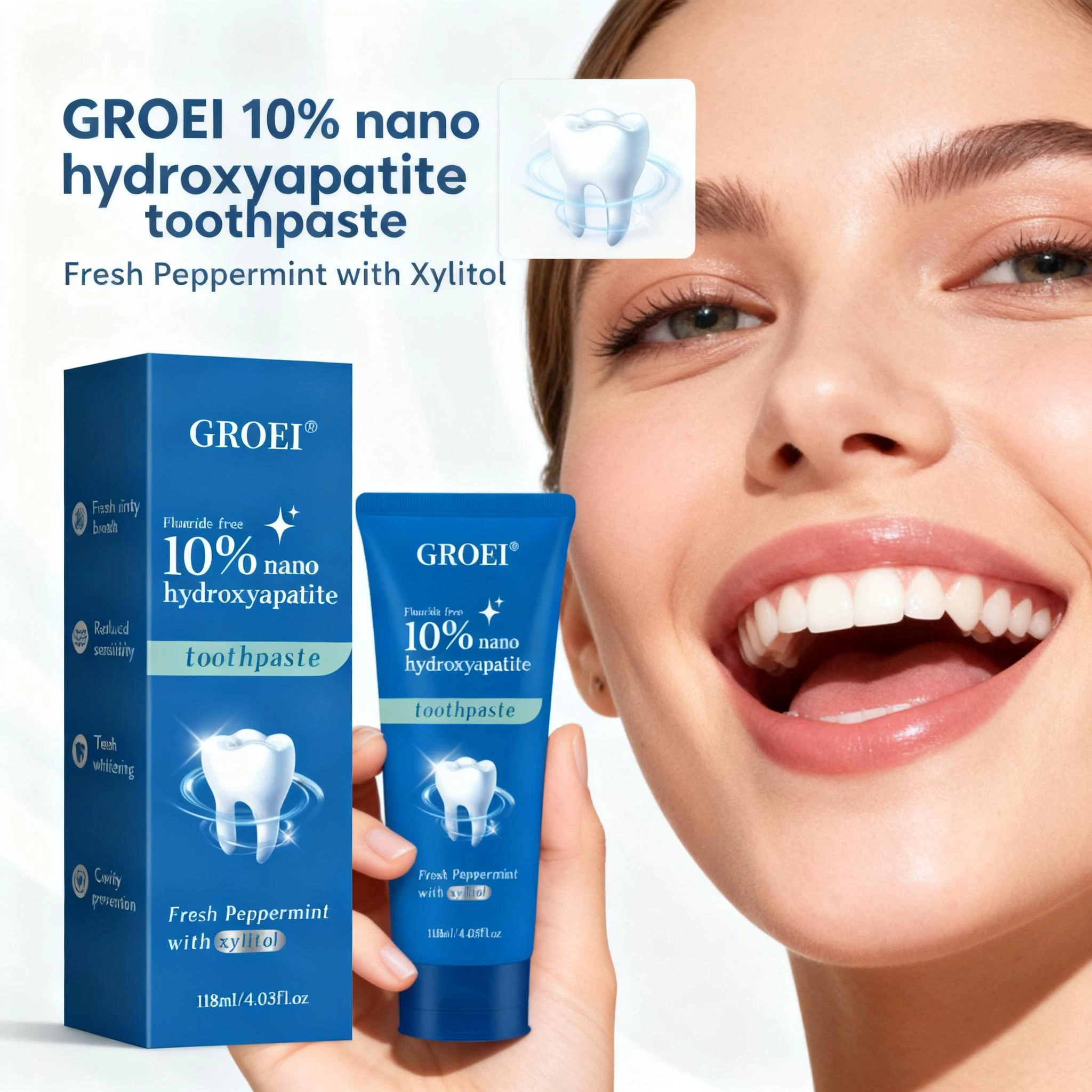 Cavity Prevention Xylitol Toot - огляд і ціна Hydroxyapatite Toothpaste