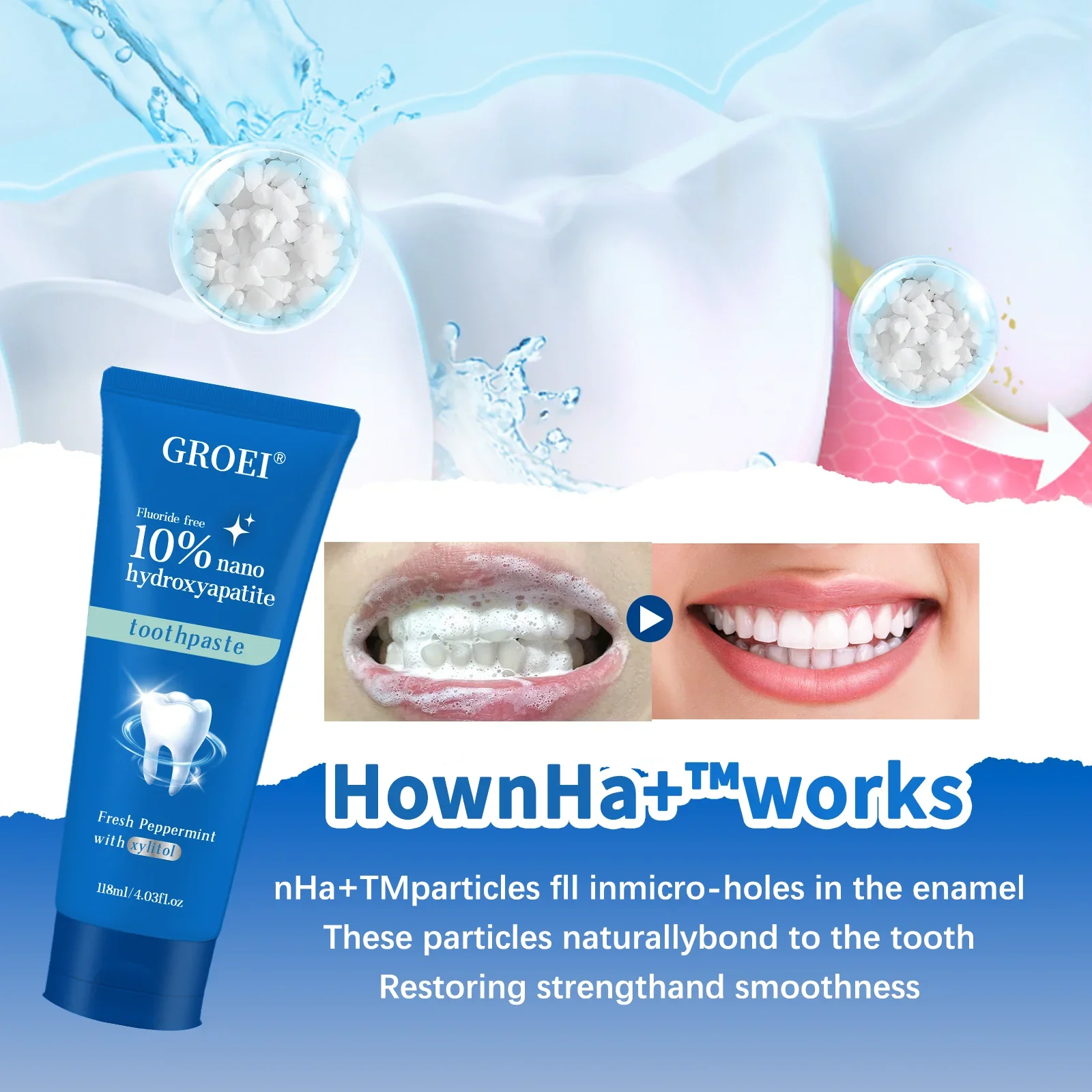 Cavity Prevention Xylitol Toot - огляд і ціна Hydroxyapatite Toothpaste