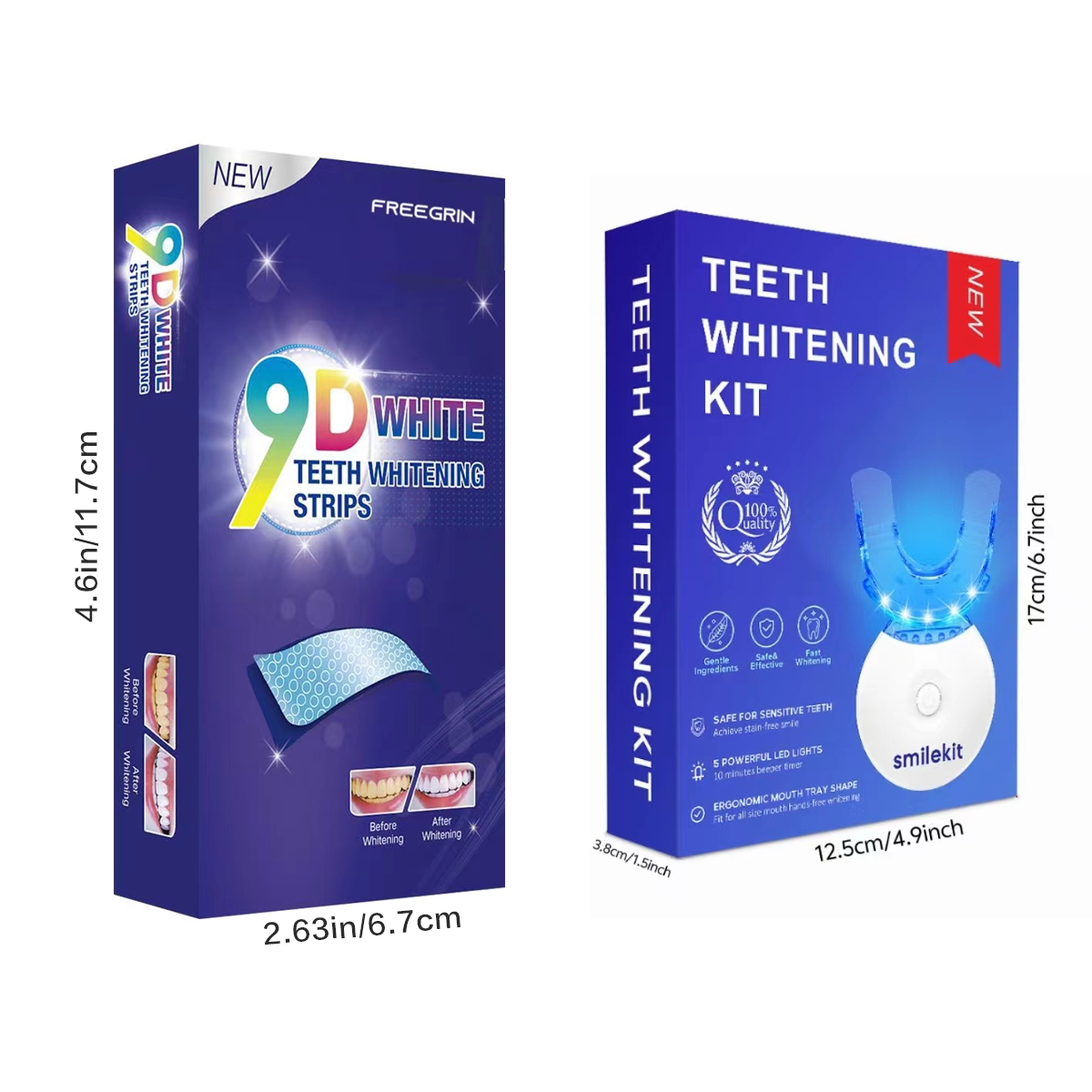 Teeth Whitening Kit - 5X LED L - огляд і ціна Teeth Whitening Gel For Trays