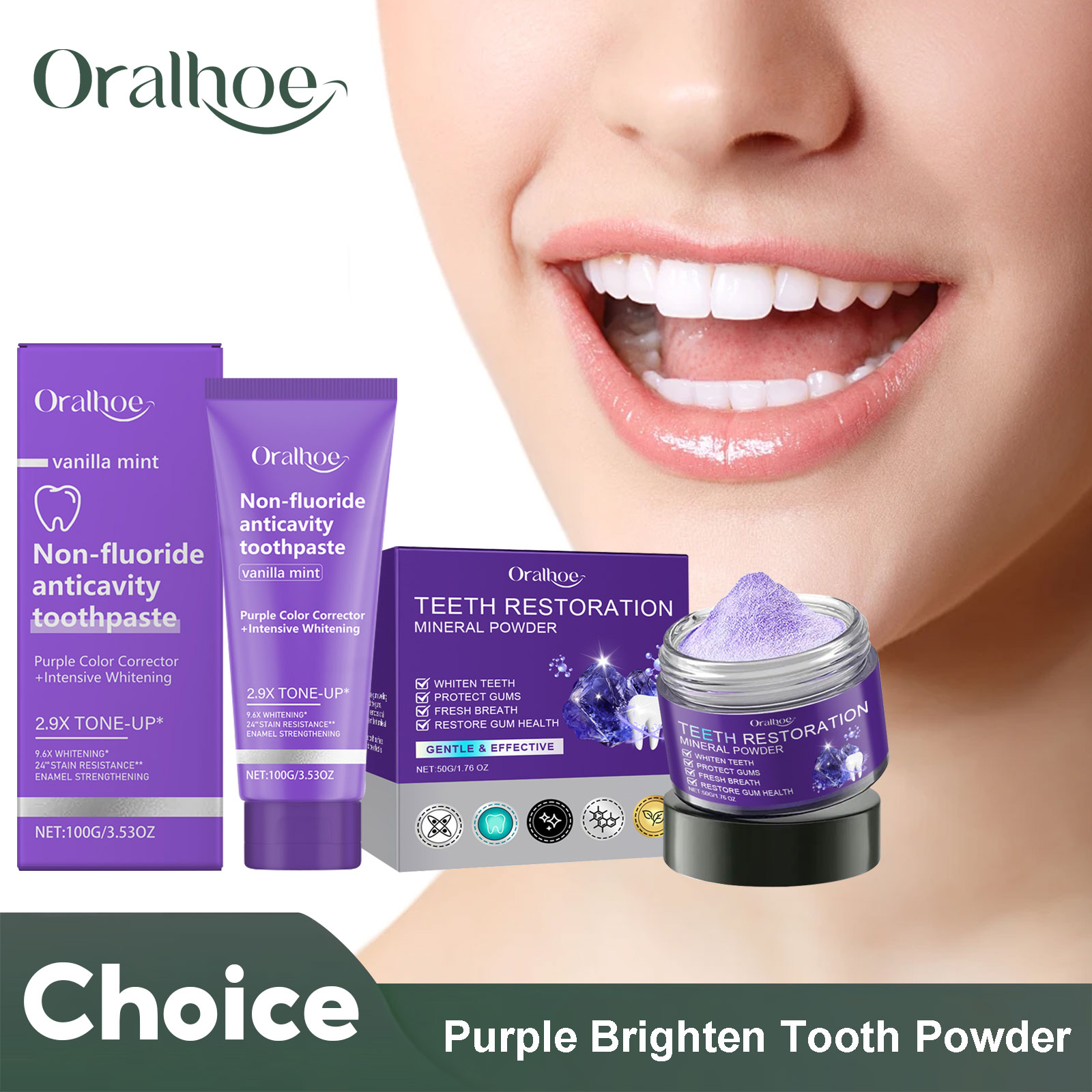 Teeth Restoration Mineral Powd - огляд і ціна Teeth Whitening Ingredients
