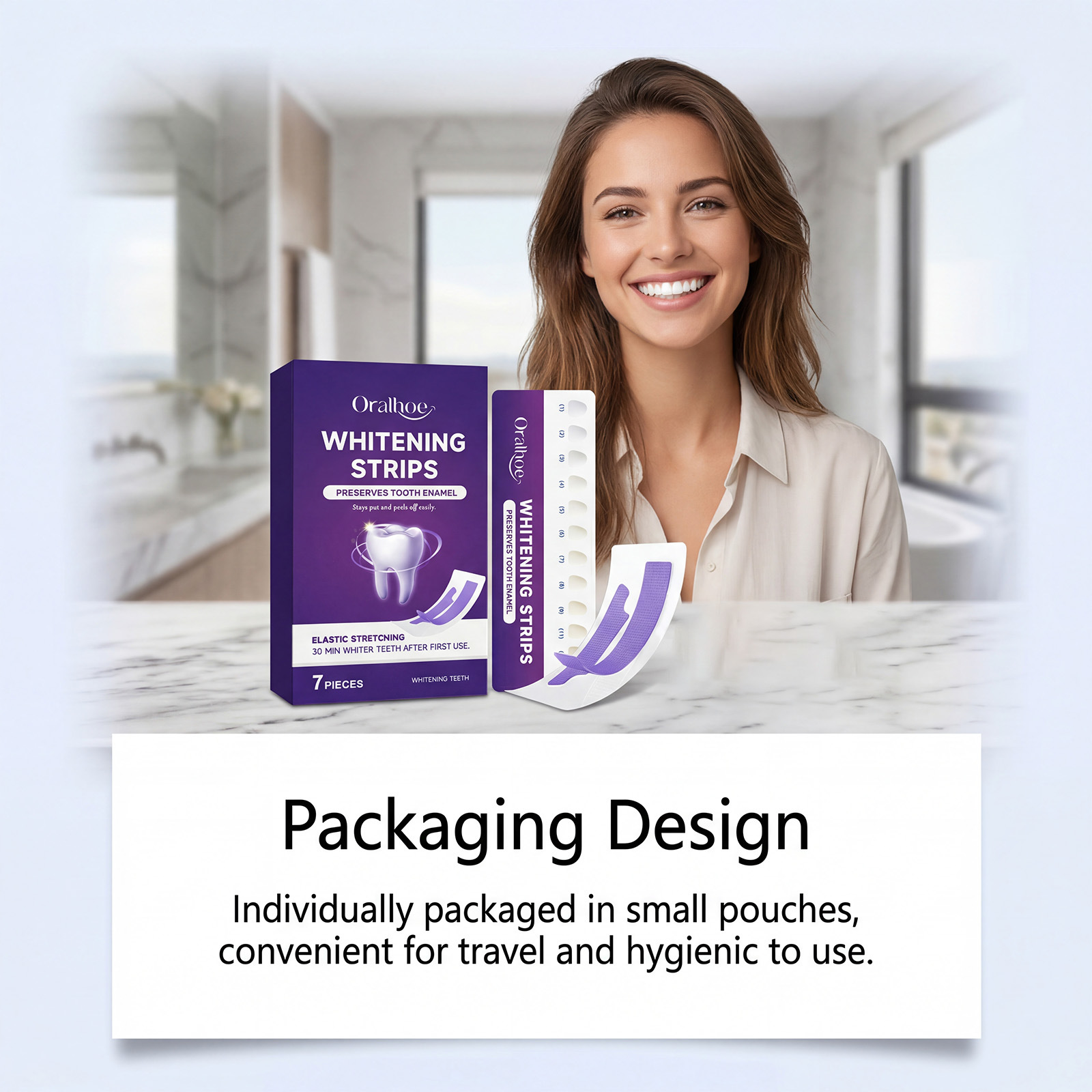 ORALHOE Safe Teeth Whitening S - огляд і ціна Teeth Whitening Strips Crest
