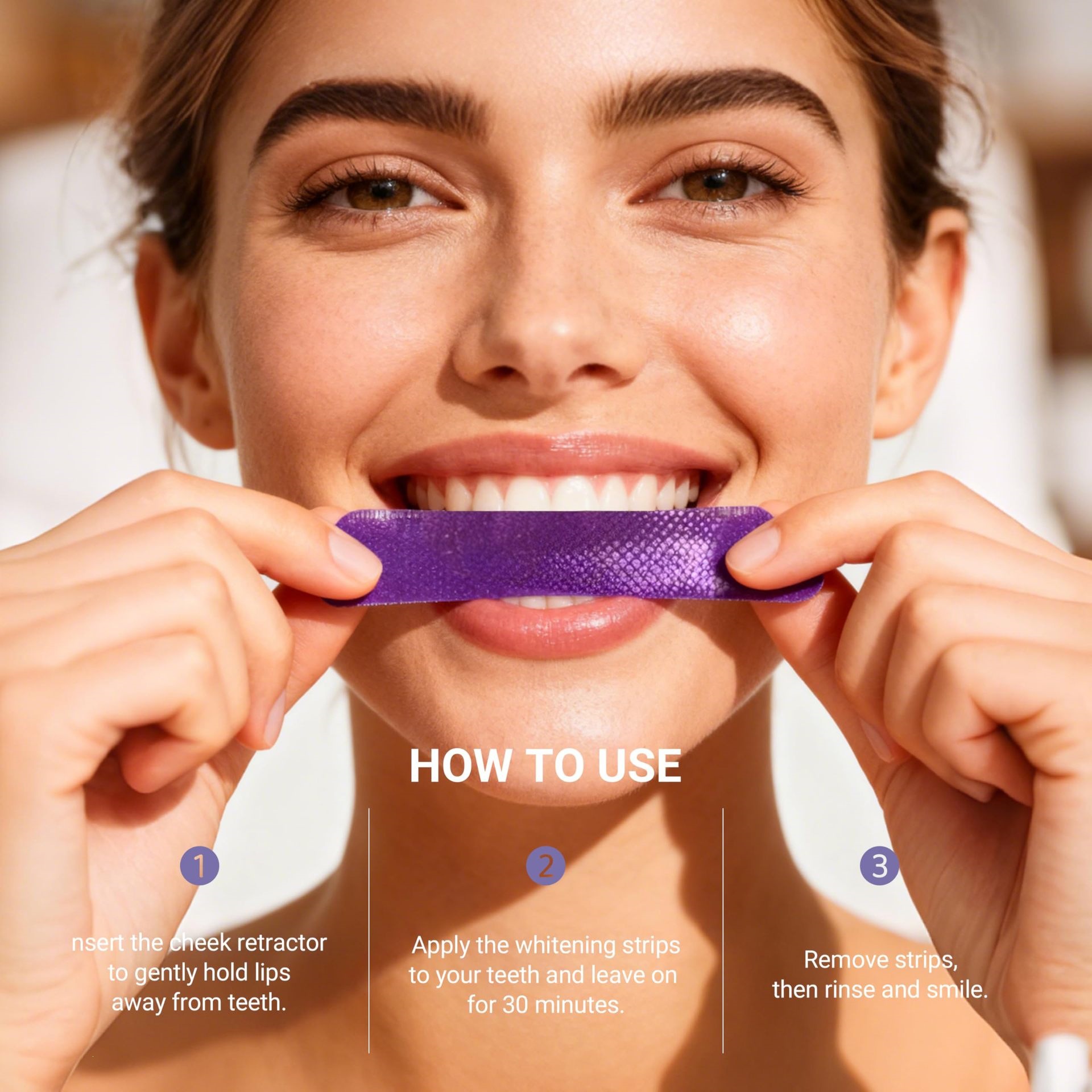 Purple Teeth Whitening Strips  - огляд і ціна Teeth Whitening Effective