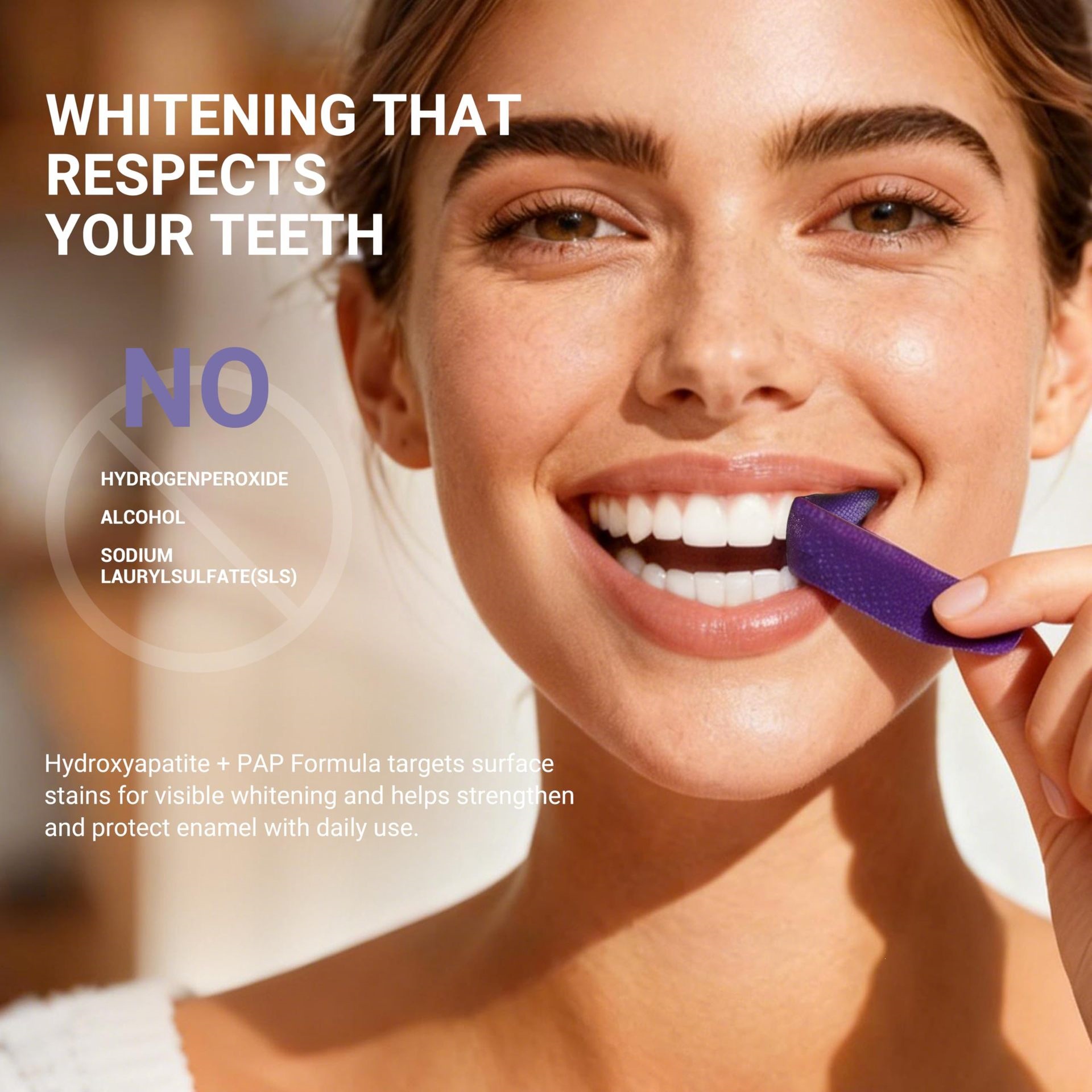 Purple Teeth Whitening Strips  - огляд і ціна Teeth Whitening Effective
