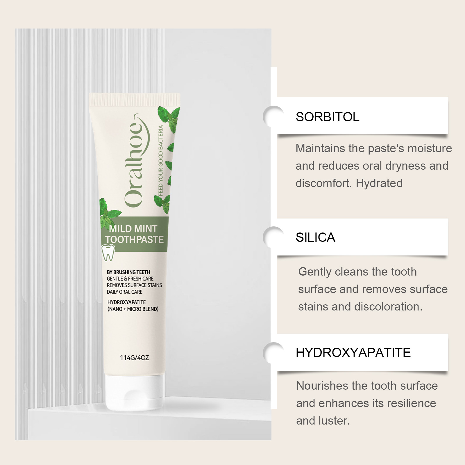 Mint Toothpaste—Nano-Hydroxyap - огляд і ціна Hydroxyapatite Toothpaste