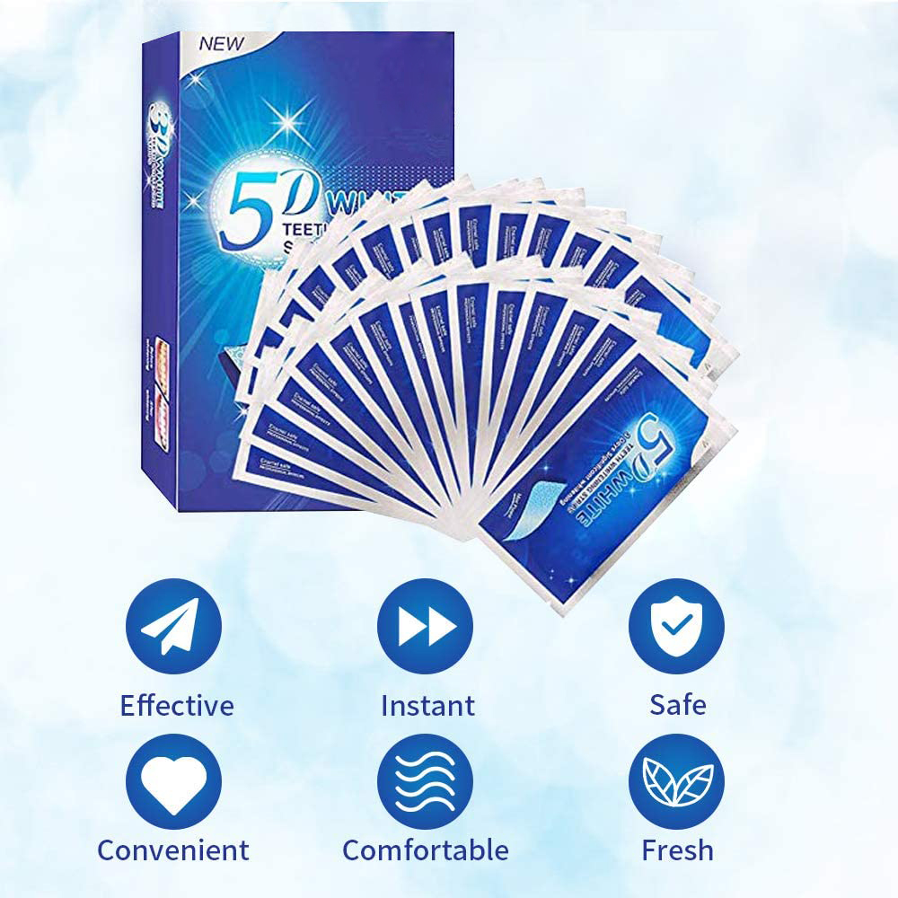 5D White Teeth Whitening Strip - огляд і ціна Teeth Whitening Strips Crest