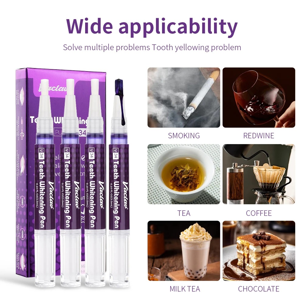 Vaclav V34 Purple teeth whiten - огляд і ціна Teeth Whitening Pen